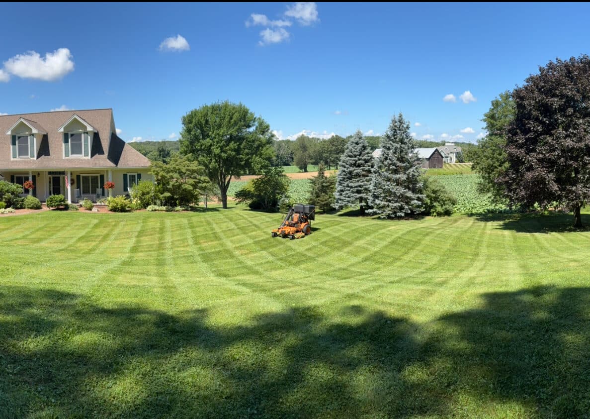 Paver driveway with clean border edging