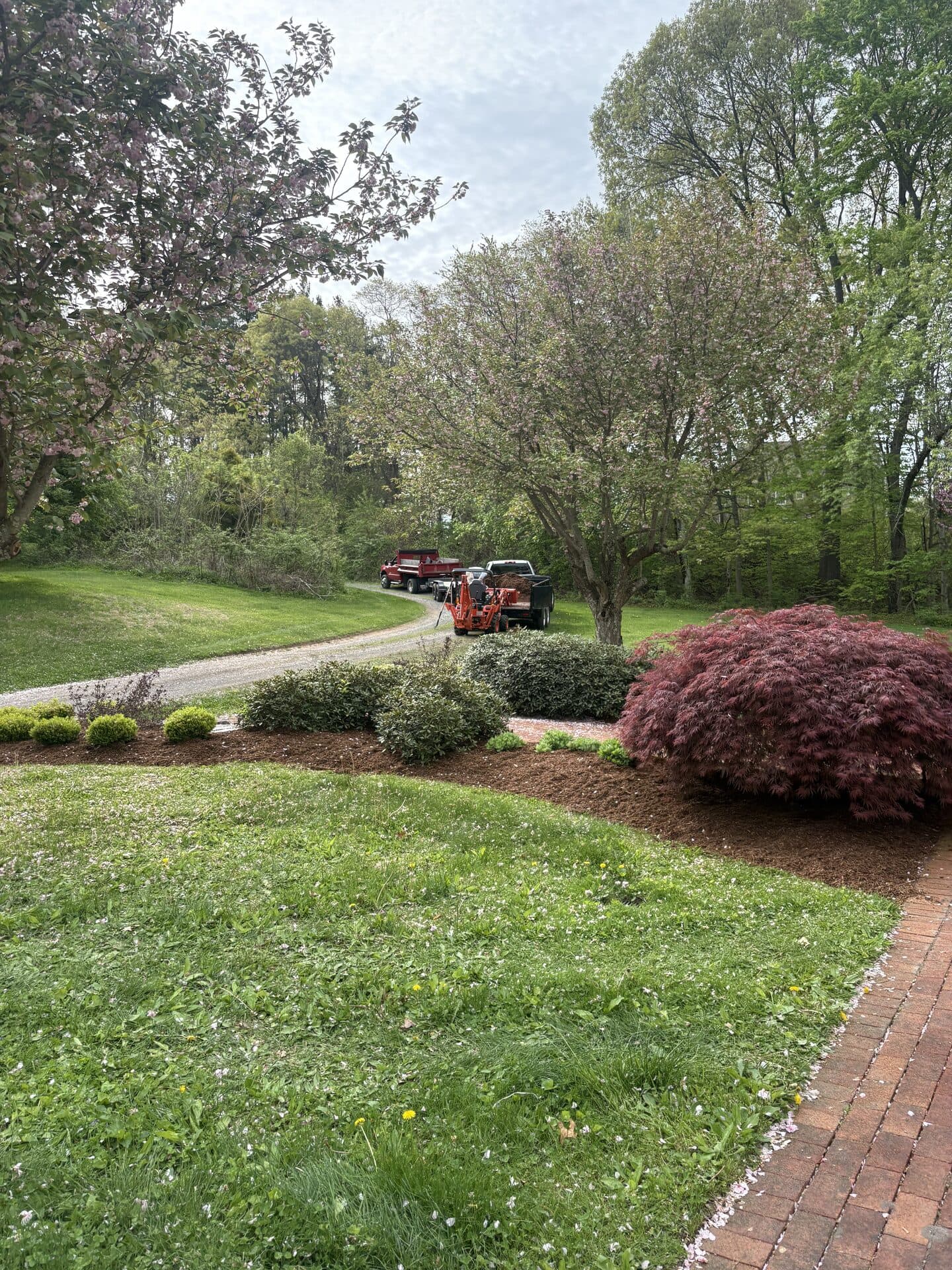 Wide paver pool deck with patterned border